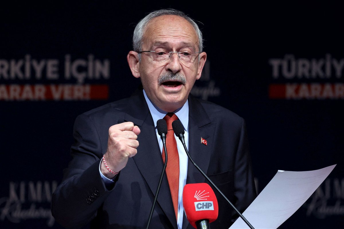 <i>Alp Eren Kaya/AFP/Getty Images</i><br/>Leader of the Republican People's Party (CHP) and the joint presidential candidate of the Nation Alliance