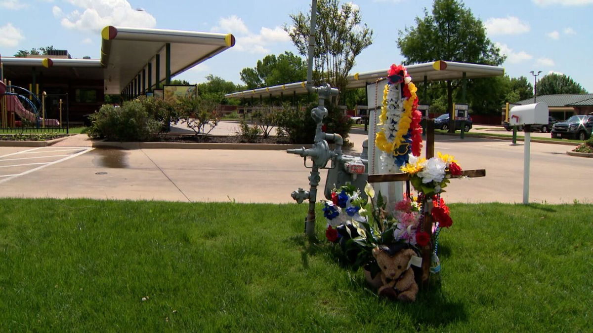 <i>KTVT</i><br/>A makeshift memorial stands outside a Sonic restaurant in Keene