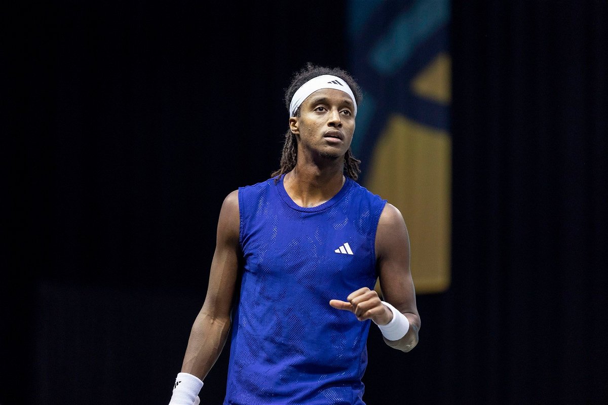 Tennis player Mikael Ymer disqualified from match after smashing racket against umpires chair