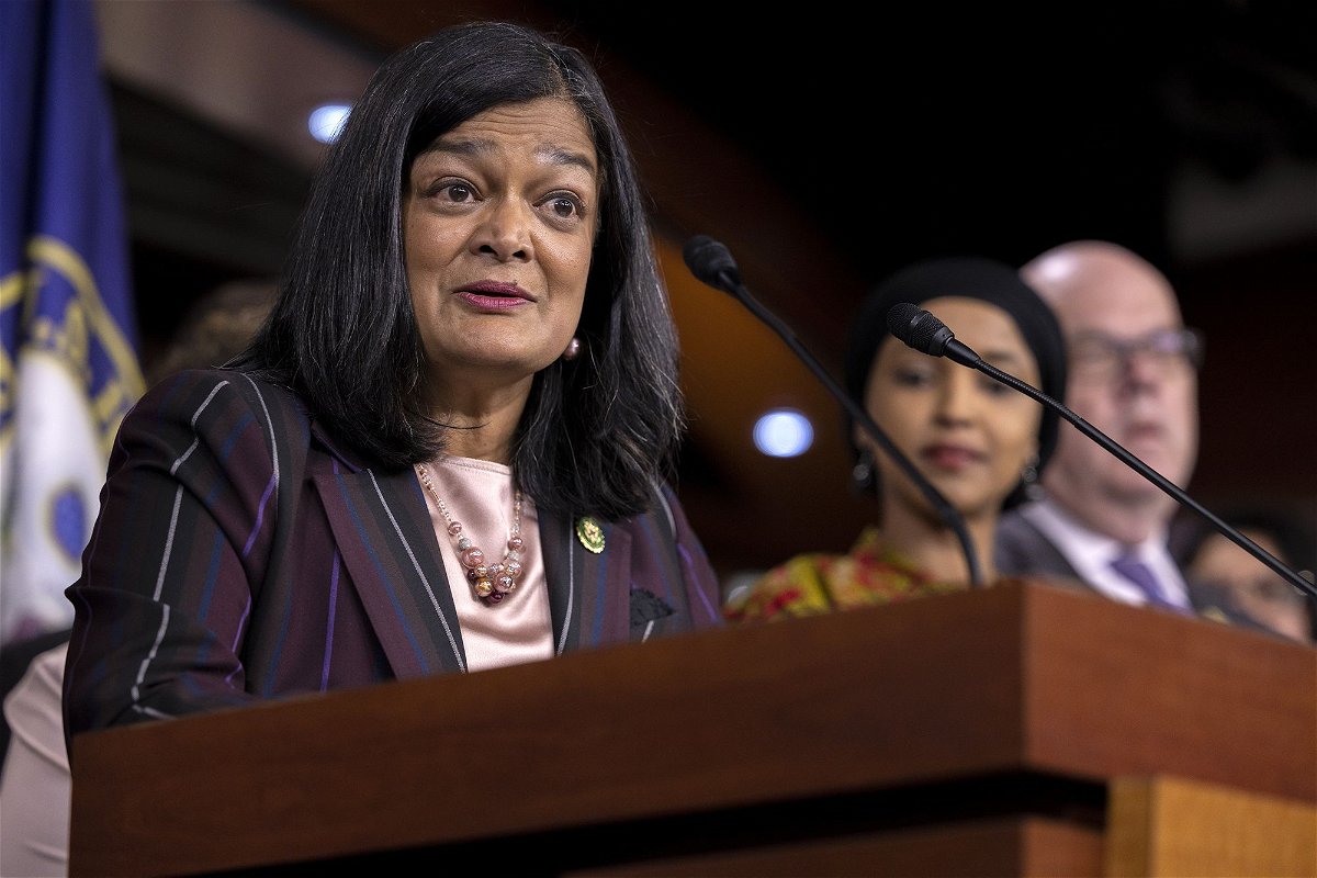 <i>Nathan Posner/Anadolu Agency/Getty Images</i><br/>Congressional Progressive Caucus Chair Rep. Pramila Jayapal is pictured here.