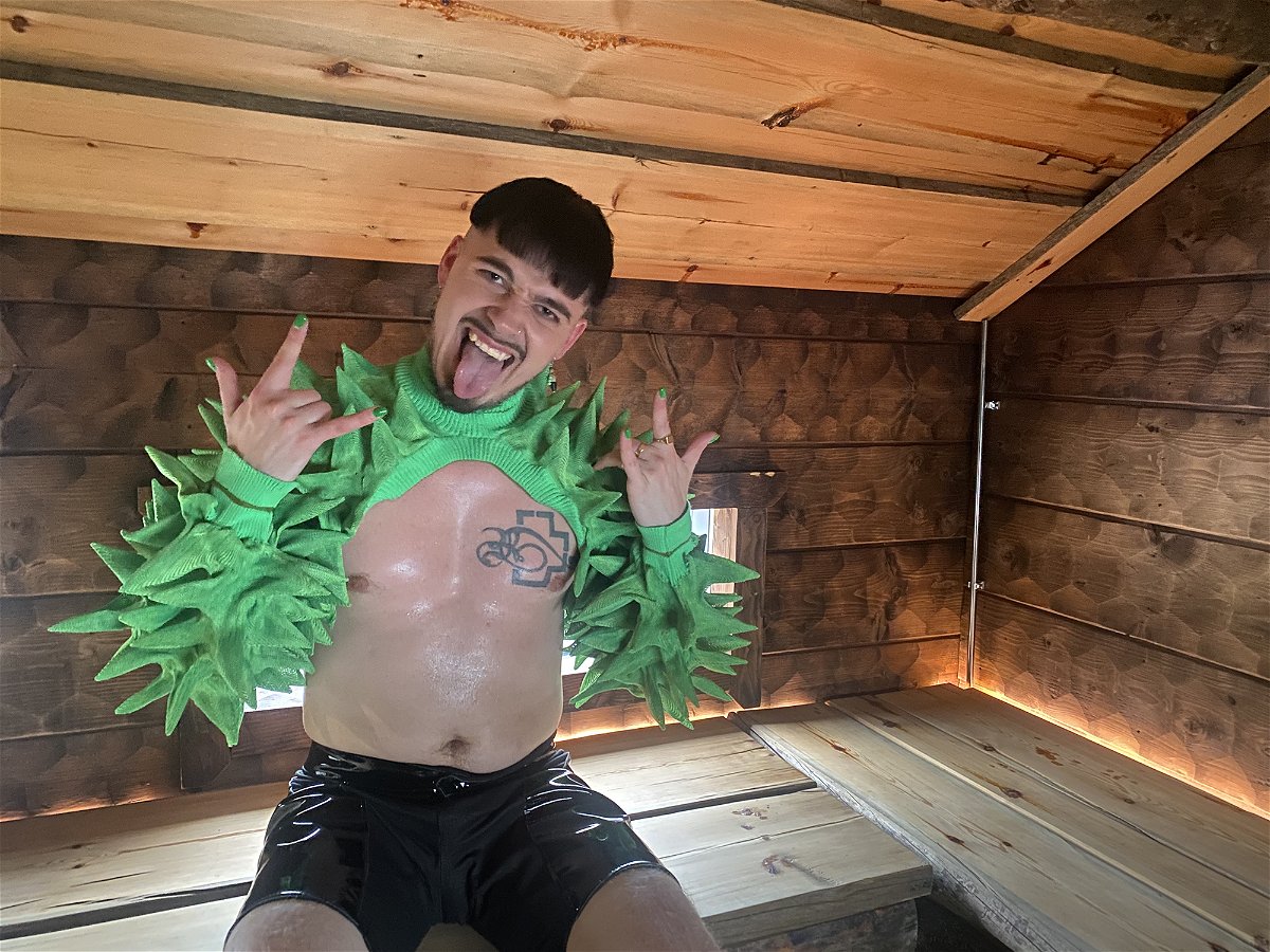 Käärijä says he's most comfortable in the sauna