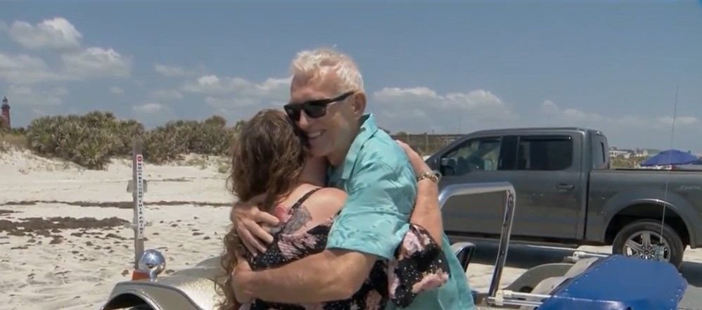 <i></i><br/>Doug Ritter had an amazing reunion on June 6 with a woman he rescued from a sinking boat 41 years ago.