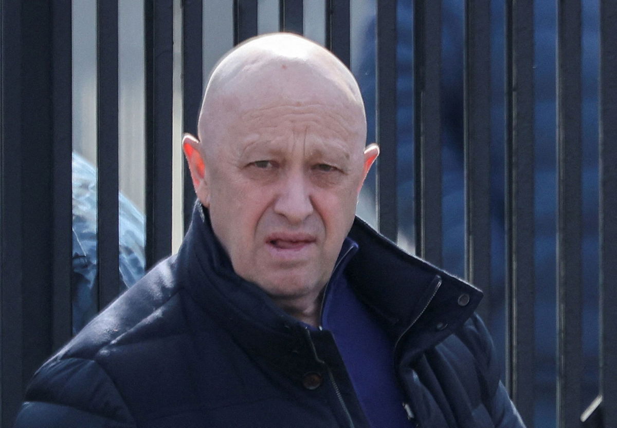 <i>Yulia Morozova/Reuters</i><br/>Founder of Wagner private mercenary group Yevgeny Prigozhin leaves a cemetery before the funeral of a Russian military blogger who was killed in a bomb attack in a St Petersburg cafe