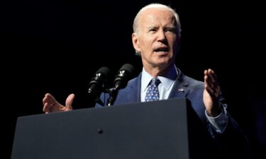 President Joe Biden speaks at the League of Conservation Voters annual capital dinner in Washington on June 14.