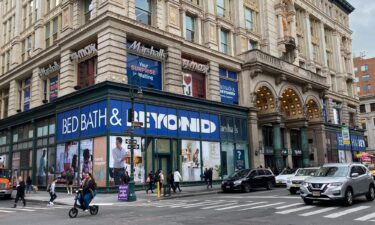 A Bed Bath & Beyond store exterior is shown in the neighborhood of Chelsea