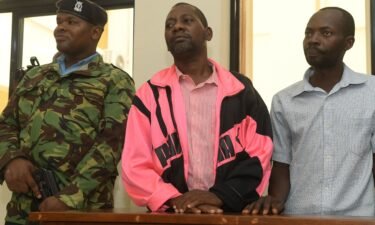 Self-proclaimed pastor Paul Nthenge Mackenzie appears in court in Malindi on May 2