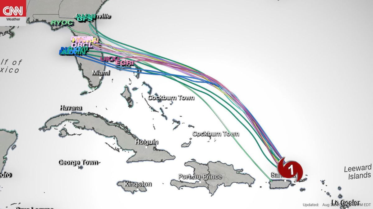 <i>CNN Weather</i><br/>These models show where a tropical system