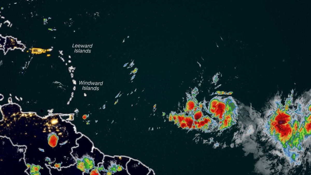 <i>CNN Weather</i><br/>Tropical Storm Bret is forecast to reach the Lesser Antilles on Thursday morning as a strong tropical storm.