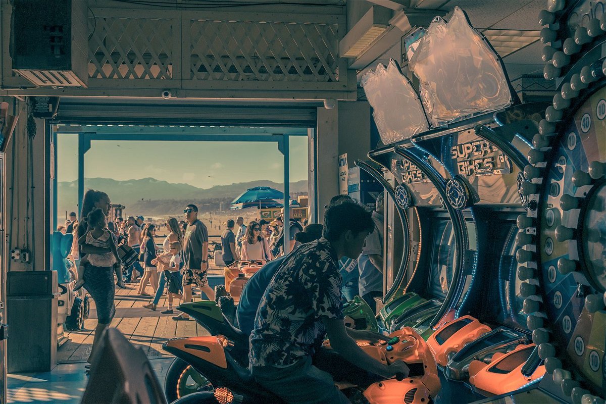<i>Franck Bohbot</i><br/>A shot from the oceanfront Playland Arcade in Santa Monica