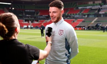 Declan Rice played a key role in West Ham winning the Europa Conference League last season.