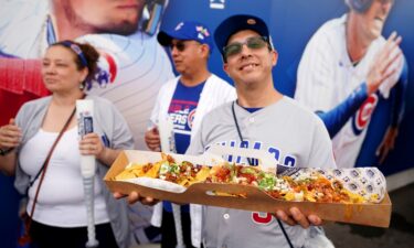 Fans also took advantage of the food at the game.