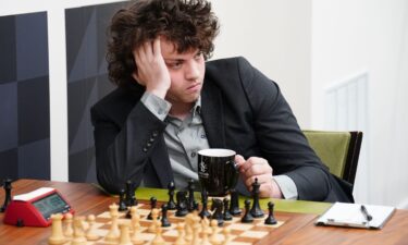 Hans Niemann waits during round seven of the U.S. Championship 2022 at the St. Louis Chess Club on October 12.