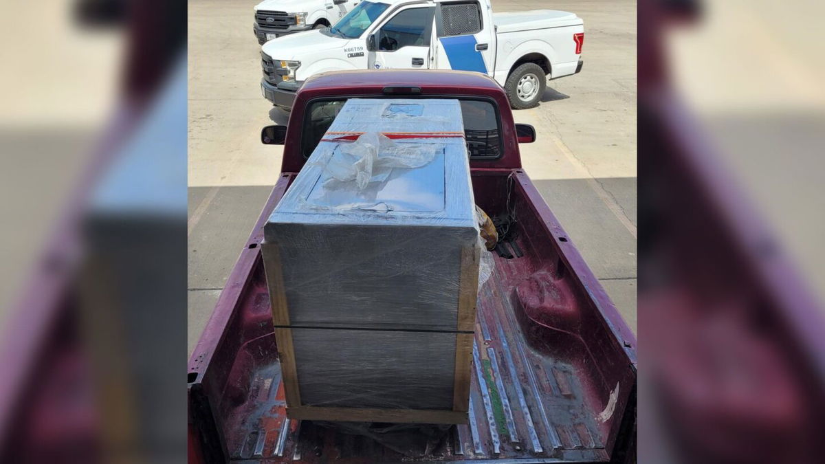 <i>US Customs and Border Protection</i><br/>The cocaine was disovered in an ice cream maker on the bed of a pickup truck