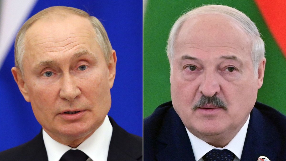 Aleksandr Lukashenko (right) claimed Vladimir Putin was unable to get Prigozhin on the phone while the incursion unfolded.