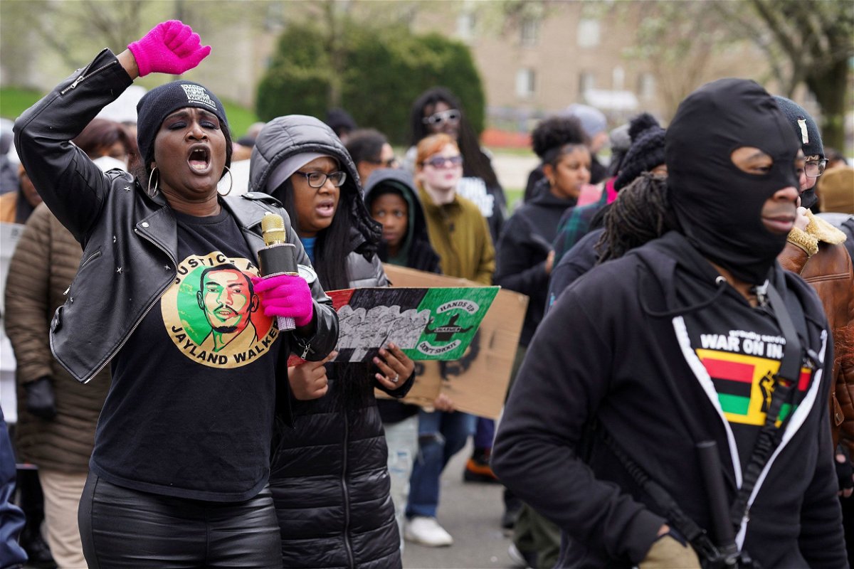 <i>Dieu-Nalio Chery/Reuters</i><br/>Demonstrators protest a day after a grand jury decided against indicting police officers involved in the fatal shooting of Jayland Walker