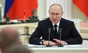 Vladimir Putin held meetings at the Kremlin on June 27.