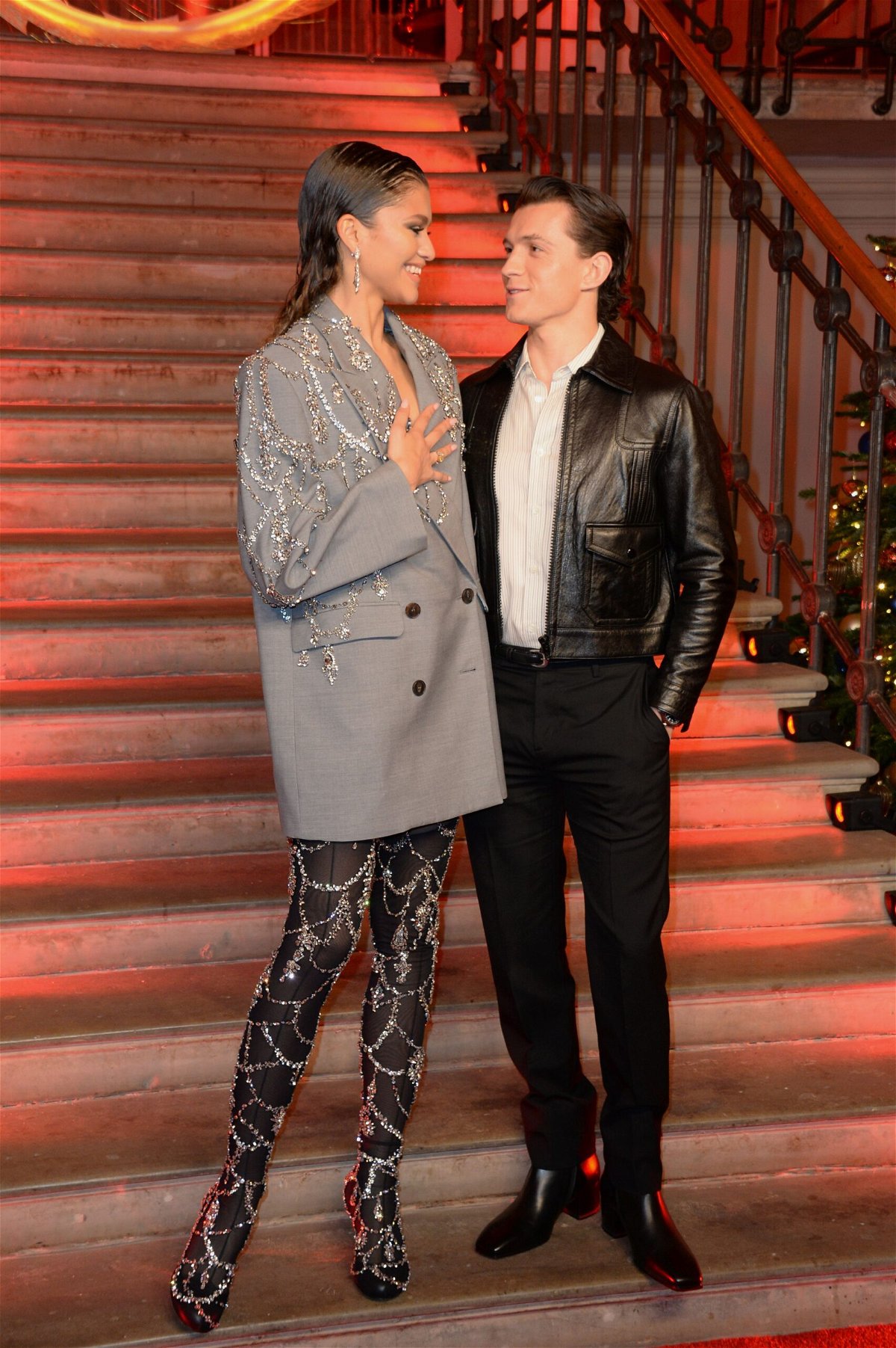 <i>David M. Benett/WireImage/Getty Images</i><br/>(From left) Zendaya and Tom Holland are pictured here at a London photocall for 'Spider-Man: No Way Home' in 2021.