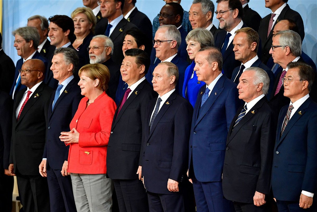 Xi Jinping attends the G20 summit of world leaders in Hamburg