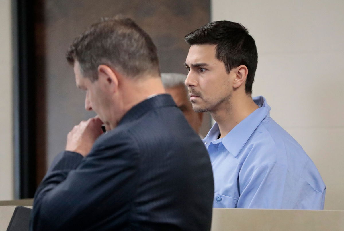 <i>Pat Greenhouse/The Boston Globe/AP</i><br/>Matthew Nilo is arraigned in Suffolk Superior Court in Boston