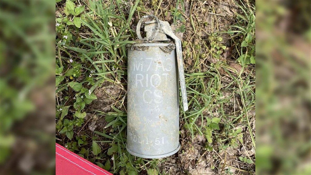 <i>Love County Sheriff's Office</i><br/>A scuba diver found a live CS gas hand grenade in the Marietta Landing area of Lake Murray in Oklahoma