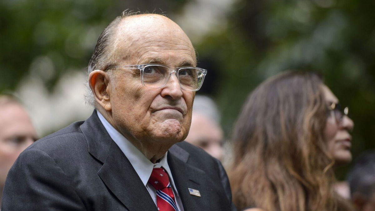 <i>Bonnie Cash/UPI/Bloomberg/Getty Images</i><br/>Rudy Giuliani