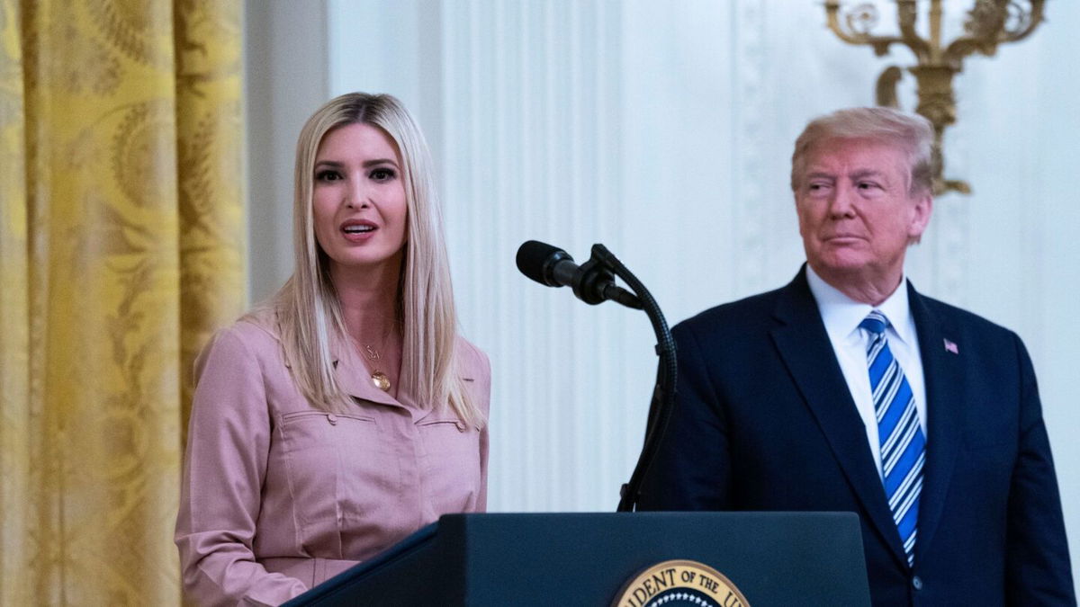 <i>Doug Mills/The New York Times/Redux</i><br/>Former President Donald Trump (right) watches his daughter Ivanka Trump