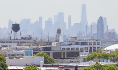 Wildfires in Canada cast a haze over New York City on May 31.