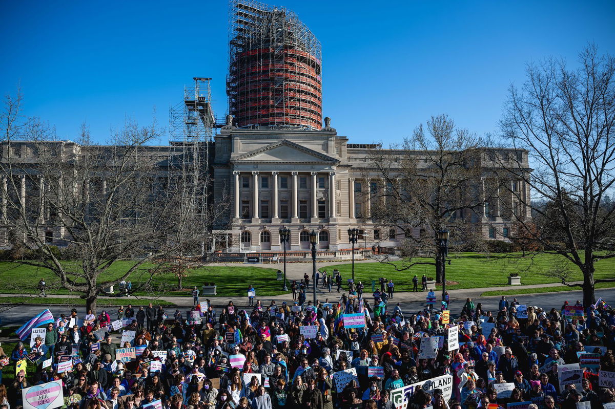 <i>Jon Cherry/Getty Images/FILE</i><br/>A federal judge on Wednesday temporarily blocked Kentucky Senate Bill 150