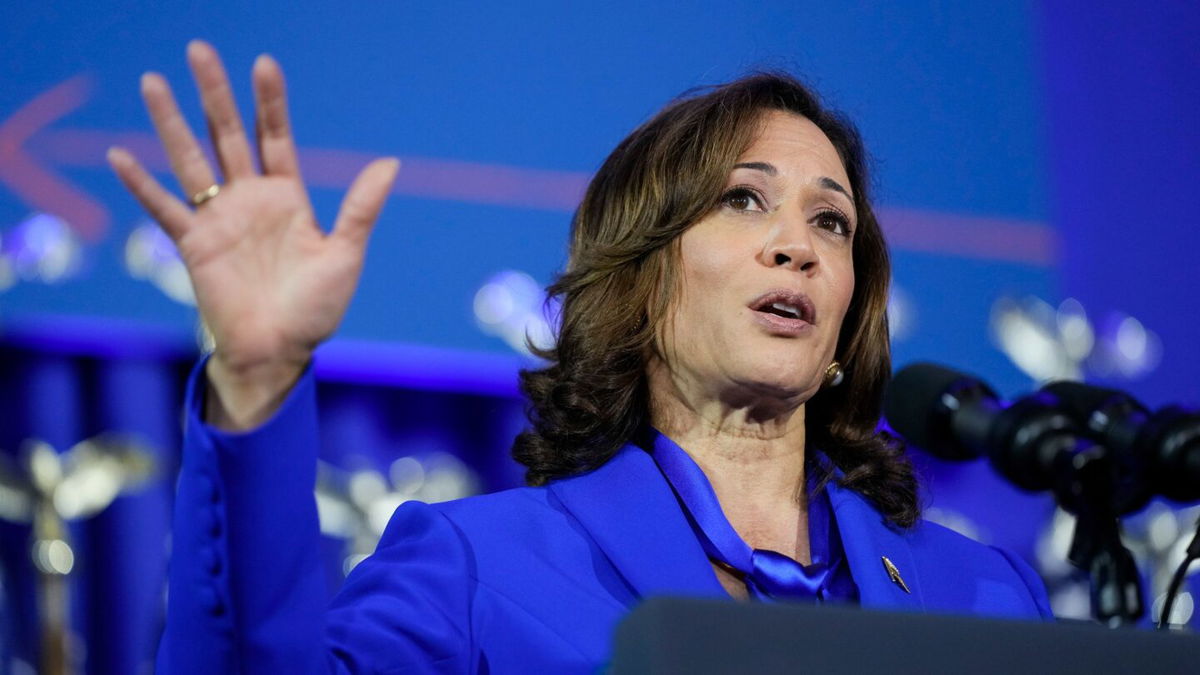 <i>Susan Walsh/AP</i><br/>Vice President Kamala Harris speaks about reproductive rights during an event in Washington