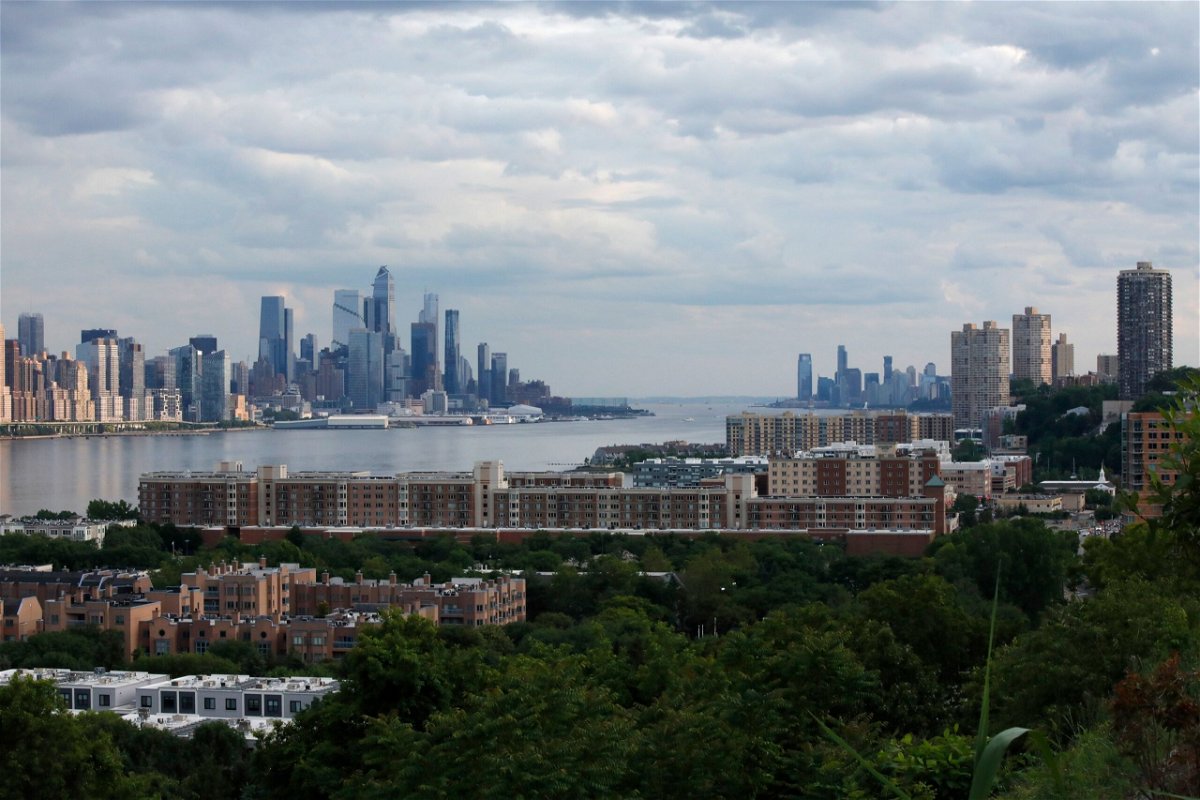 <i>Kena Betancur/VIEWpress/Corbis/Getty Images</i><br/>A clear New York City skyline is seen from Cliffside Park
