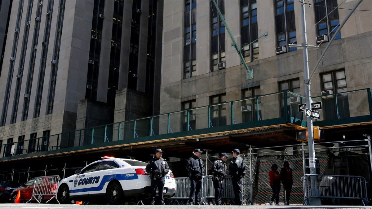 <i>Leonardo Munoz/AFP/Getty Images</i><br/>The Manhattan District Attorney's office in New York on April 3. A 54-year-old Manhattan man was arrested after he allegedly raped and gave drugs to a 14-year-old girl who overdosed in a New York City hotel room