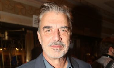 Chris Noth poses at the opening night of the new one man show starring Gabriel Byrne based on his memoir "Walking with Ghosts" on Broadway at The Music Box Theatre on October 27