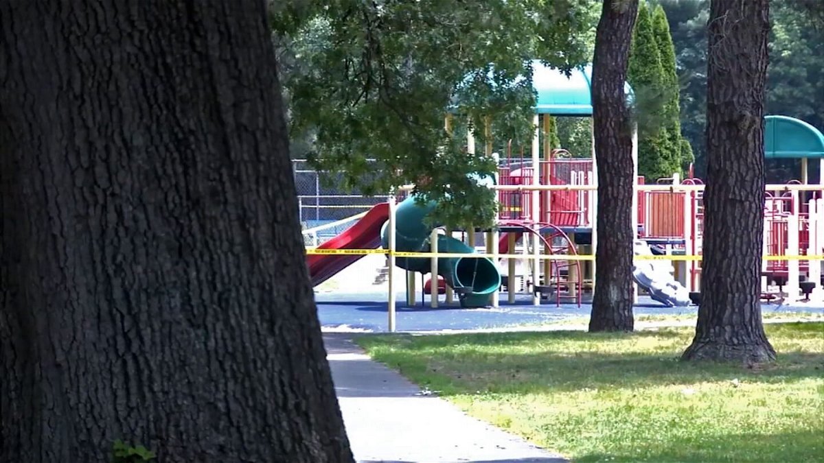 <i>WGGB/WSHM</i><br/>Two children were injured by a pool chemical that was poured onto playground slides in Massachusetts