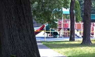 Two children were injured by a pool chemical that was poured onto playground slides in Massachusetts