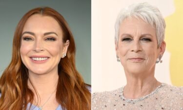 Lindsay Lohan (left) and Jamie Lee Curtis are seen here in a split image.