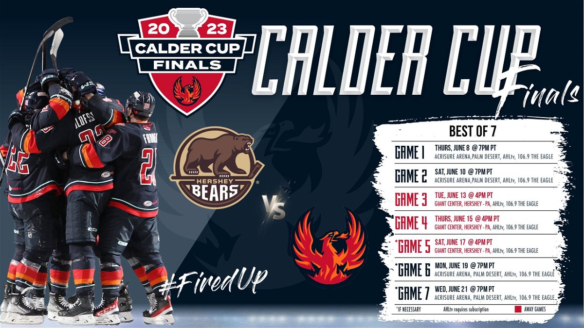 Firebirds, Hershey Bears set to clash in historic Calder Cup Finals KESQ