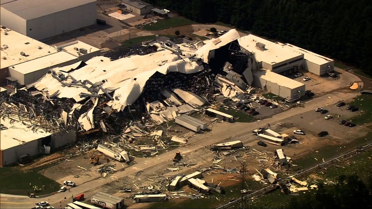 <i>WRAL</i><br/>Storm damage is seen in Nash County