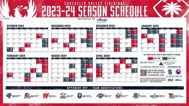 2023 Season Schedule