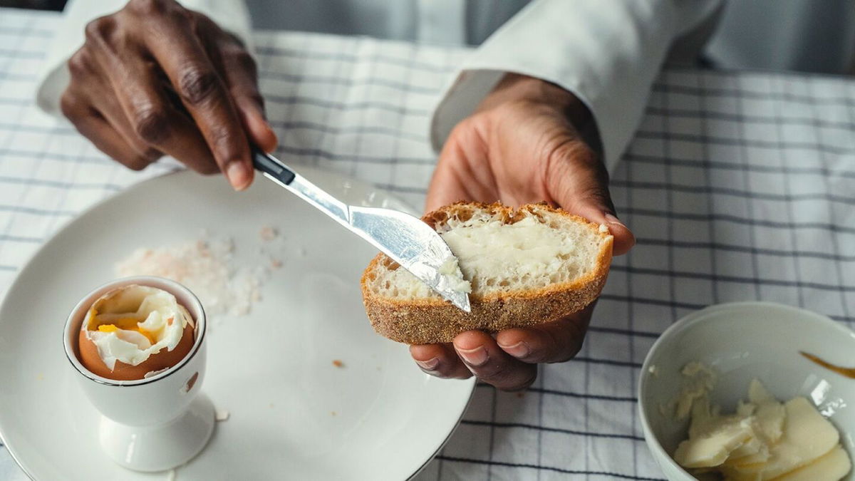 <i>FreshSplash/E+/Getty Images</i><br/>Butter is one fat or food from which people get triglycerides.