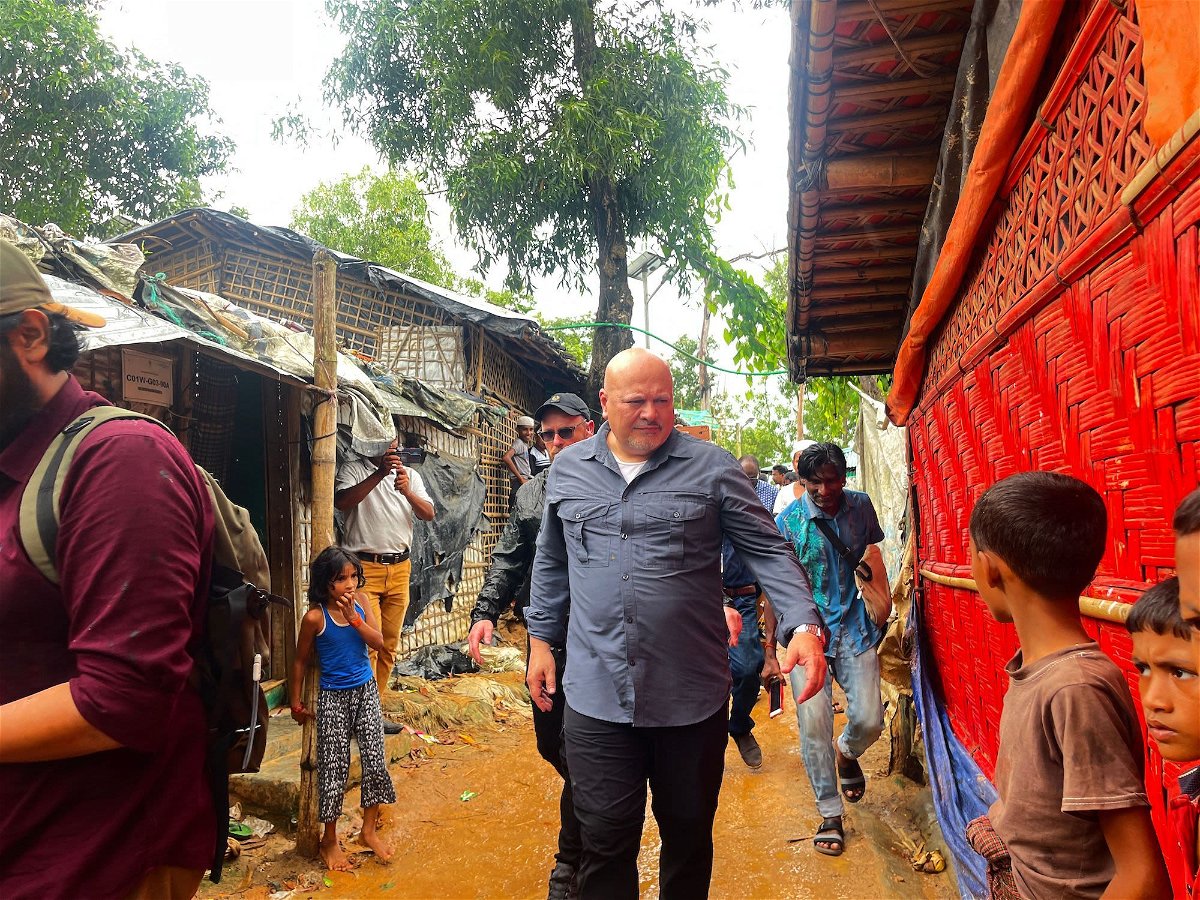 International Criminal Court prosecutor Karim Khan visits Kutupalong Rohingya refugee camp in Cox's Bazar