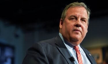 Former New Jersey Gov. Chris Christie speaks at a town hall event at the New Hampshire Institute of Politics in Manchester on June 6.