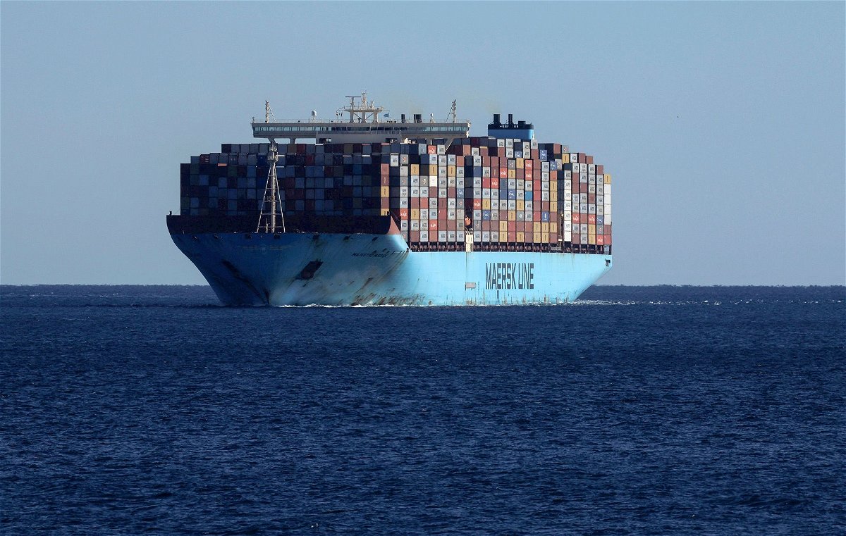 <i>Jon Nazca/Reuters</i><br/>Container ship Majestic Maersk