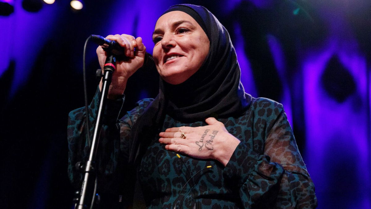 <i>Andrew Chin/Getty Images</i><br/>Sinéad O'Connor performs on stage at Vogue Theatre in 2020 in Vancouver