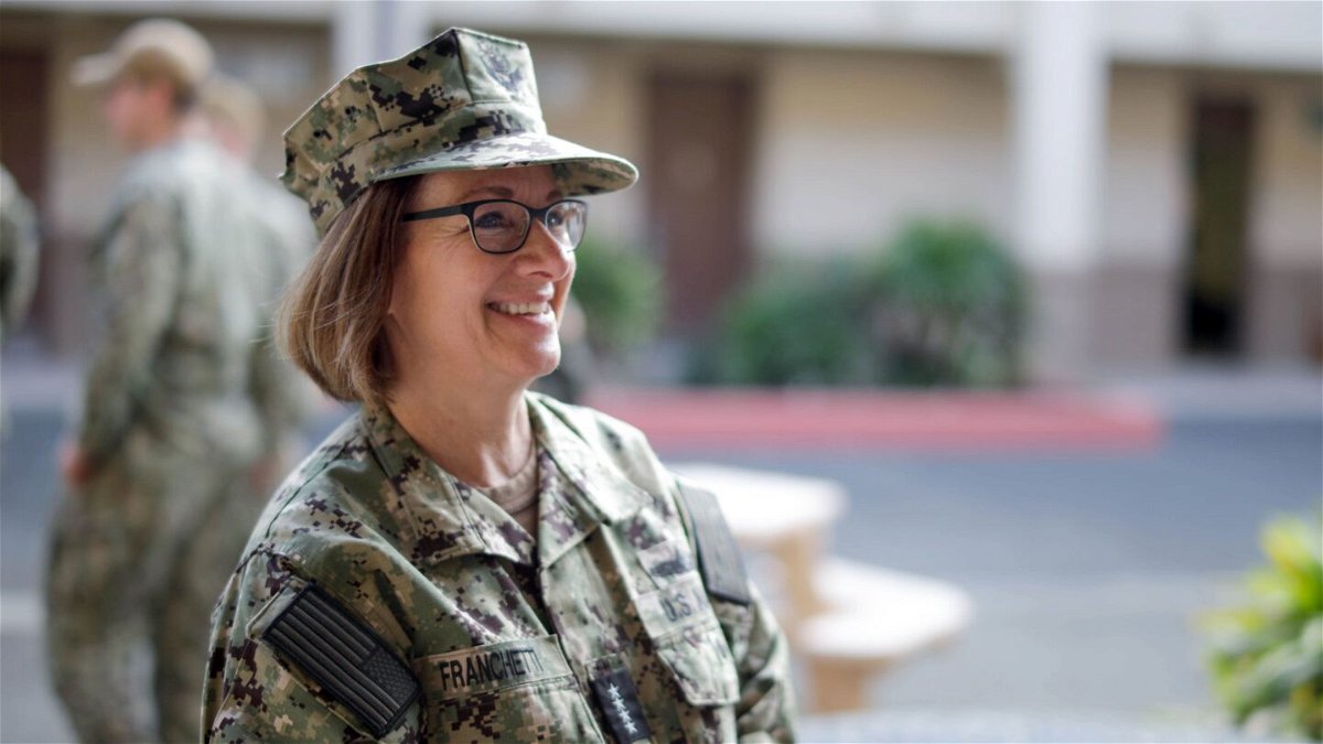 <i>From Lance Cpl. Cody Purcell/US Marine Corps</i><br/>President Joe Biden has selected Admiral Lisa Franchetti to lead the Navy. Franchetti is pictured here in 2022 in Hawaii.