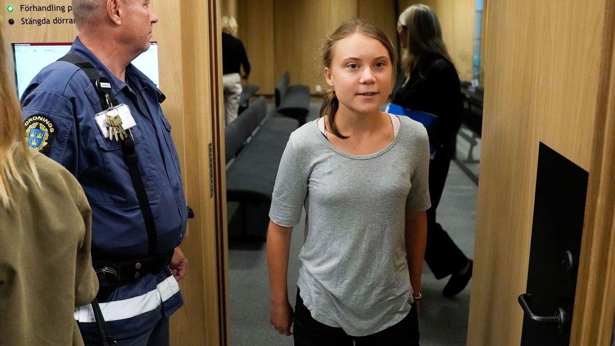 Greta Thunberg fined for disobeying police after climate protest - KESQ