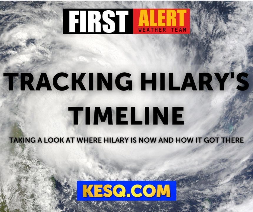 Tracking The Timeline Of Hurricane Hilary - KESQ