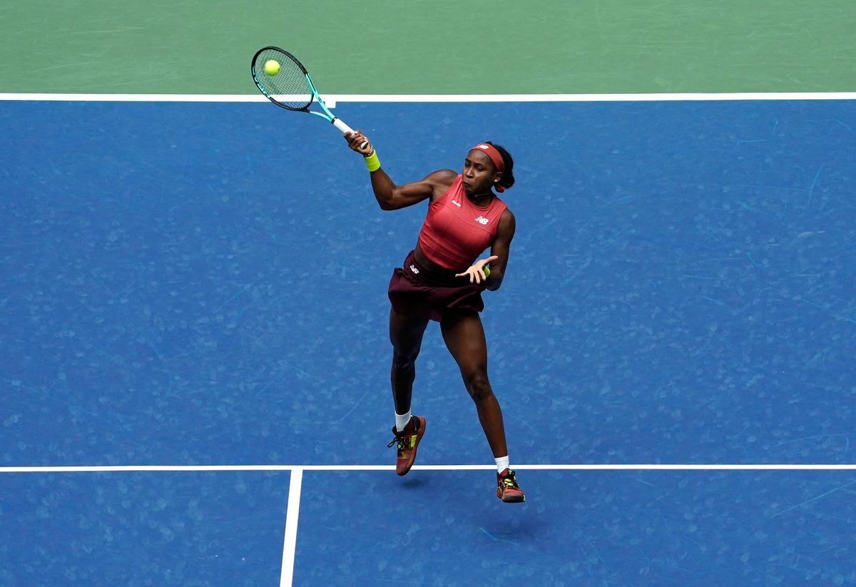 <i>Timothy A. Clary/AFP/Getty Images</i><br/>Coco Gauff defeated Mirra Andreeva in impressive fashion with a 6-3 6-2 win.