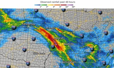 The prolific rainfall and flooding is happening because of training storms.