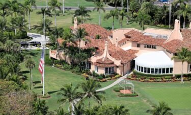 Former President Donald Trump's Mar-a-Lago estate is seen on September 14