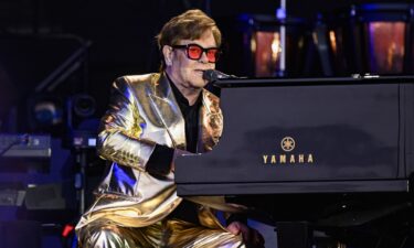 Elton John performs a the Glastonbury Festival 2023 on June 25